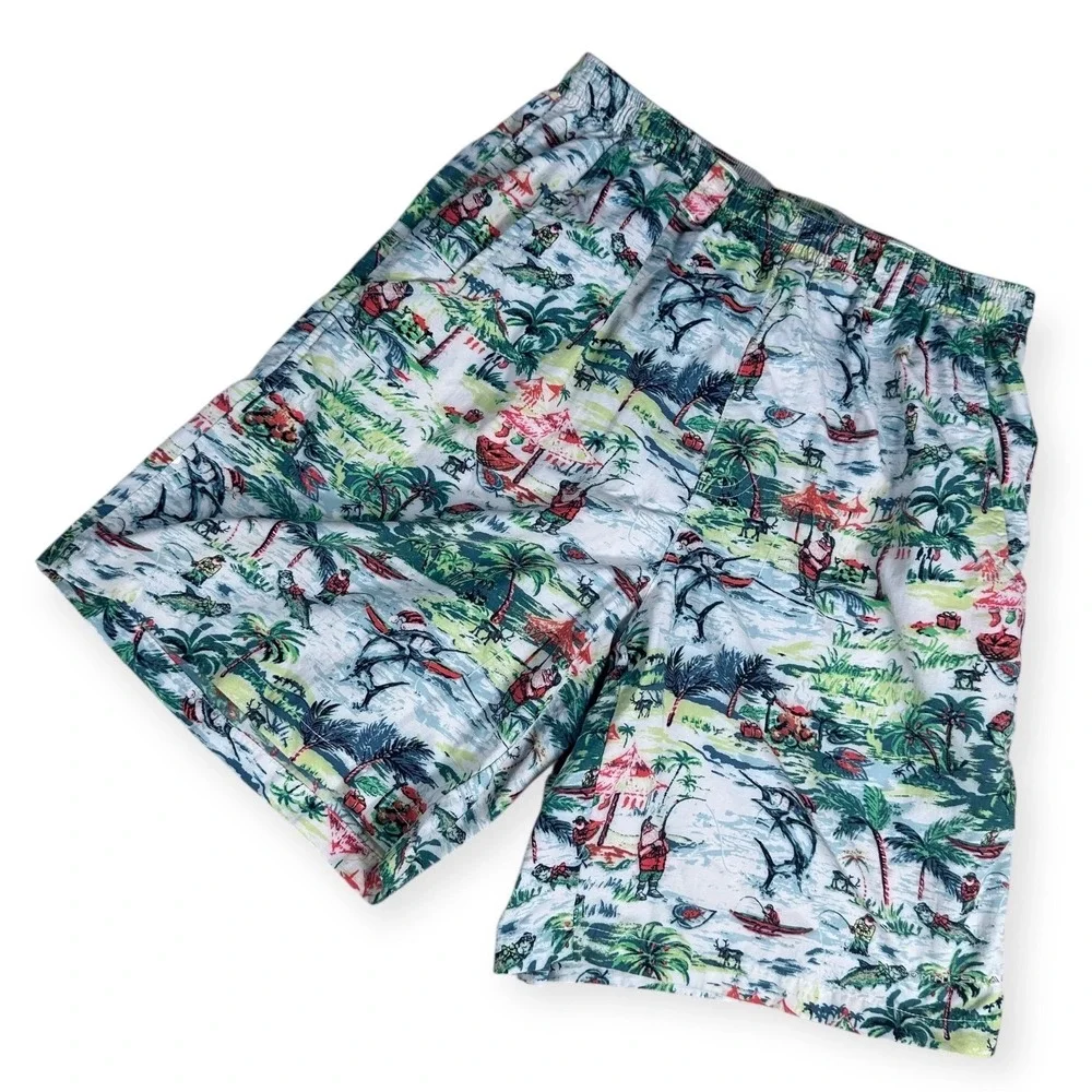 Columbia PFG Men's Swim Trunks Shorts Tropical Fish Print Elastic Waist Size S - Picture 2 of 16